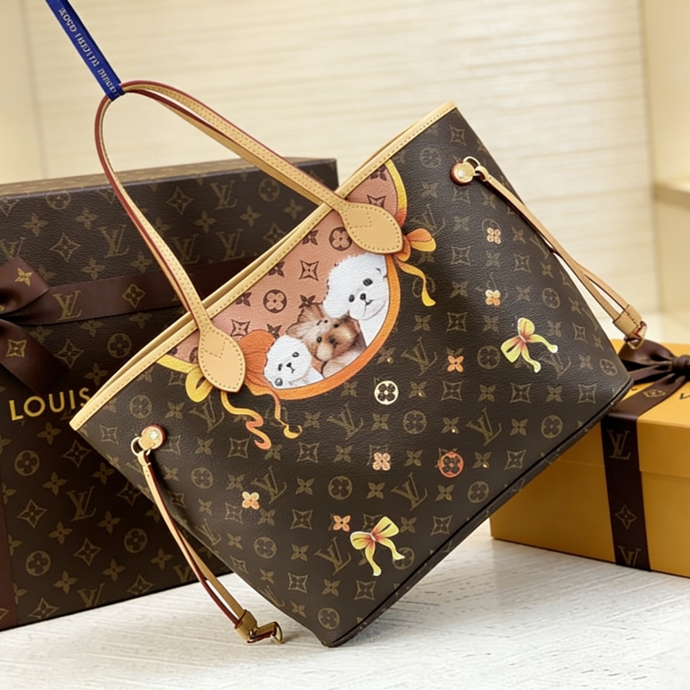 <AUTHENTIC>Louis Vuitton Canvas Tote Bag - Picture 3 of 6